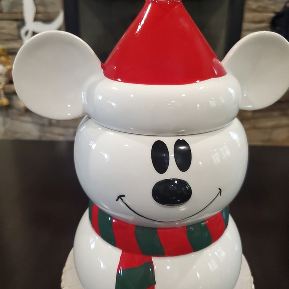 Mickey Holiday Cookie Jar-NWT - Picture 2 of 5